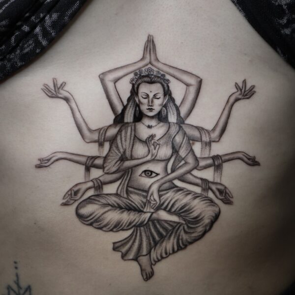 Primordial Strength - Hyperrealism Wildlife tattoo by Jordan at Natraj Tattoo Studio